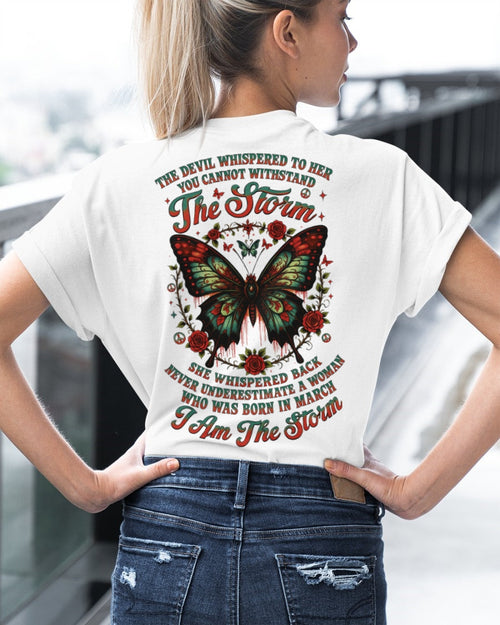 The Devil Whispered to Her – I Am the Storm March Woman Shirt - LUNA03 FMA (SKU10-72-03)