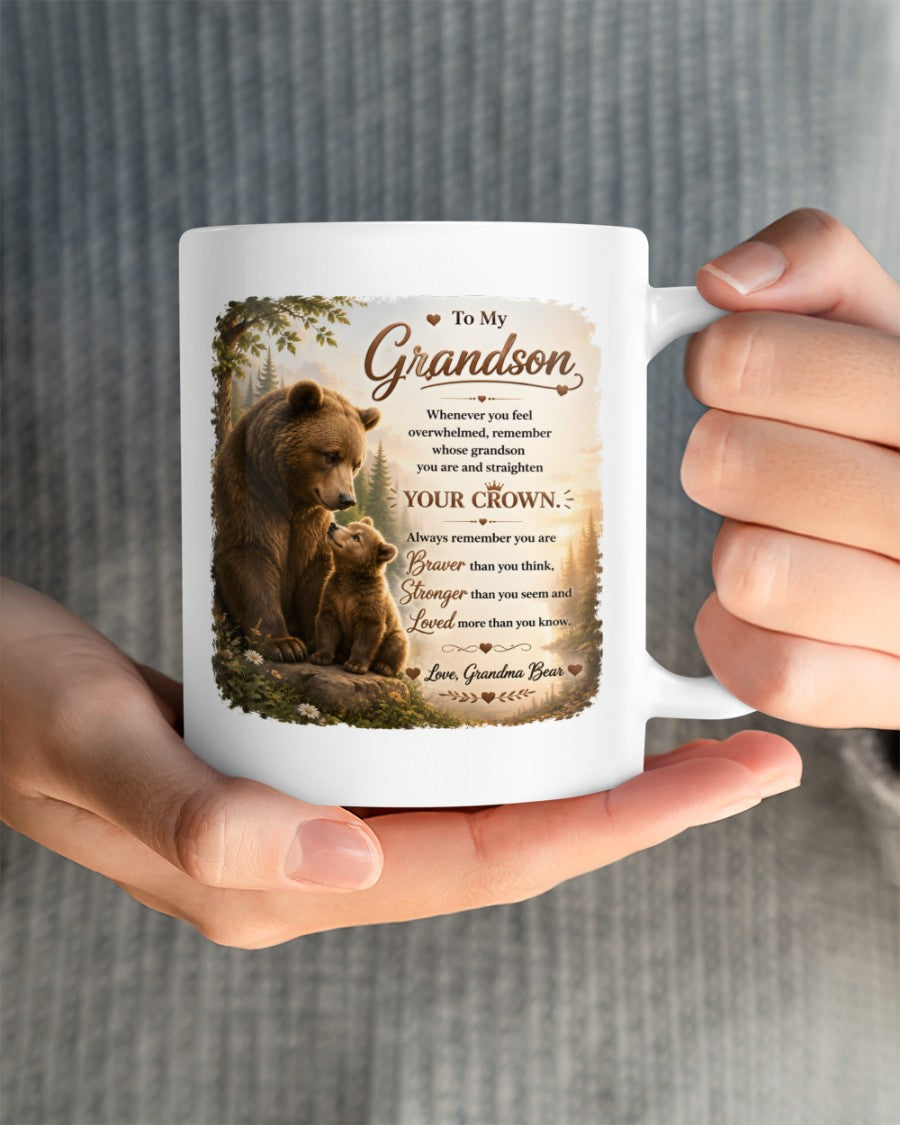 TO MY GRANDSON MUG - GIFT FROM GRANDMA - luna00 (SKU2608-246)