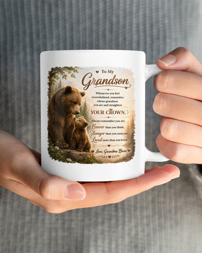 TO MY GRANDSON MUG - GIFT FROM GRANDMA - luna00 (SKU2608-246)
