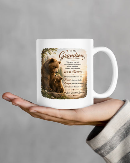 TO MY GRANDSON MUG - GIFT FROM GRANDMA - luna00 (SKU2608-246)