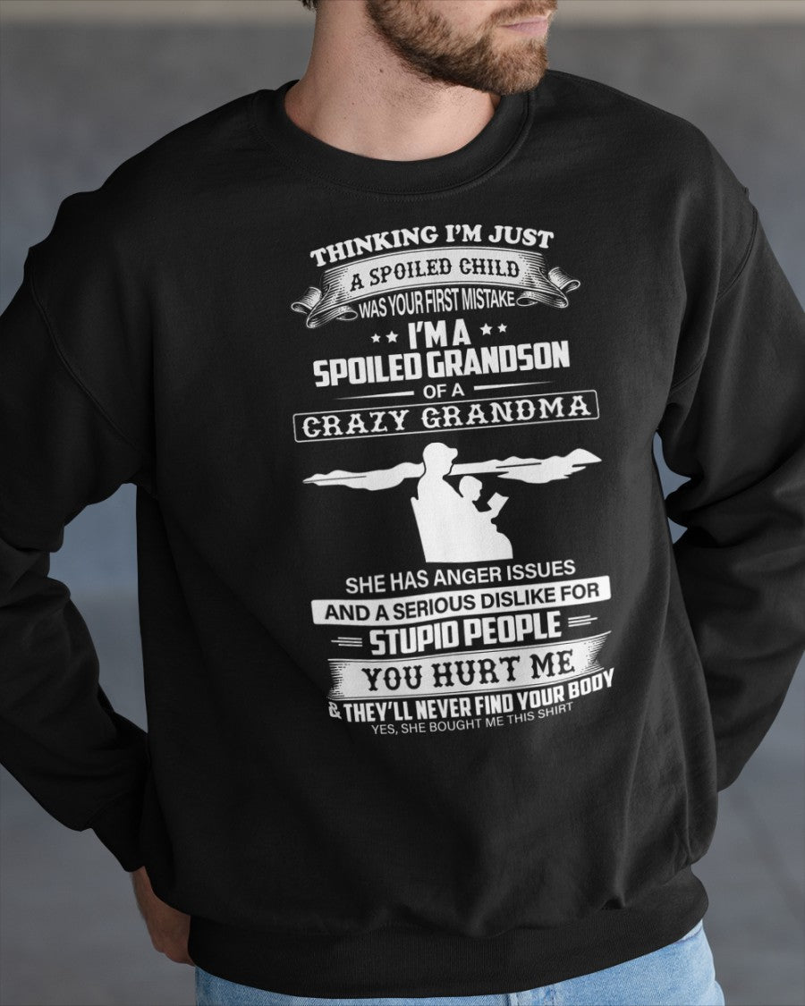 Spoiled by Grandma Shirt – From Grandma to Grandson LUNA00 (SKU-GMS2-00)