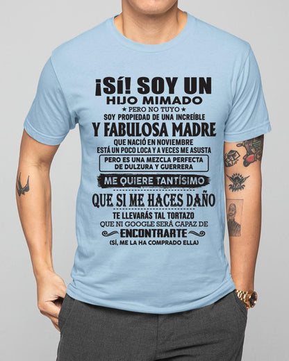 Madre increíble nació en noviembre – Regalo especial para hijo – T11 (SKU06-12)