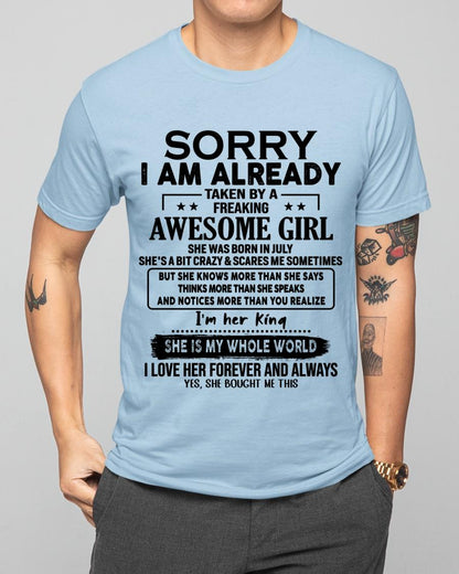 July - Awesome Girl born in July - Special gift for your boyfriend - From Wife LUNA07 (SKU.AT16)