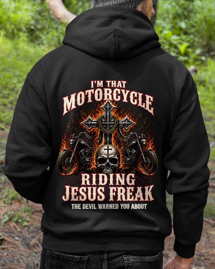 I’M THAT MOTORCYCLE RIDING JESUS FREAK THE DEVIL WARNED YOU ABOUT - SHIRT FOR MEN - LUNA00(SKU2608-459)