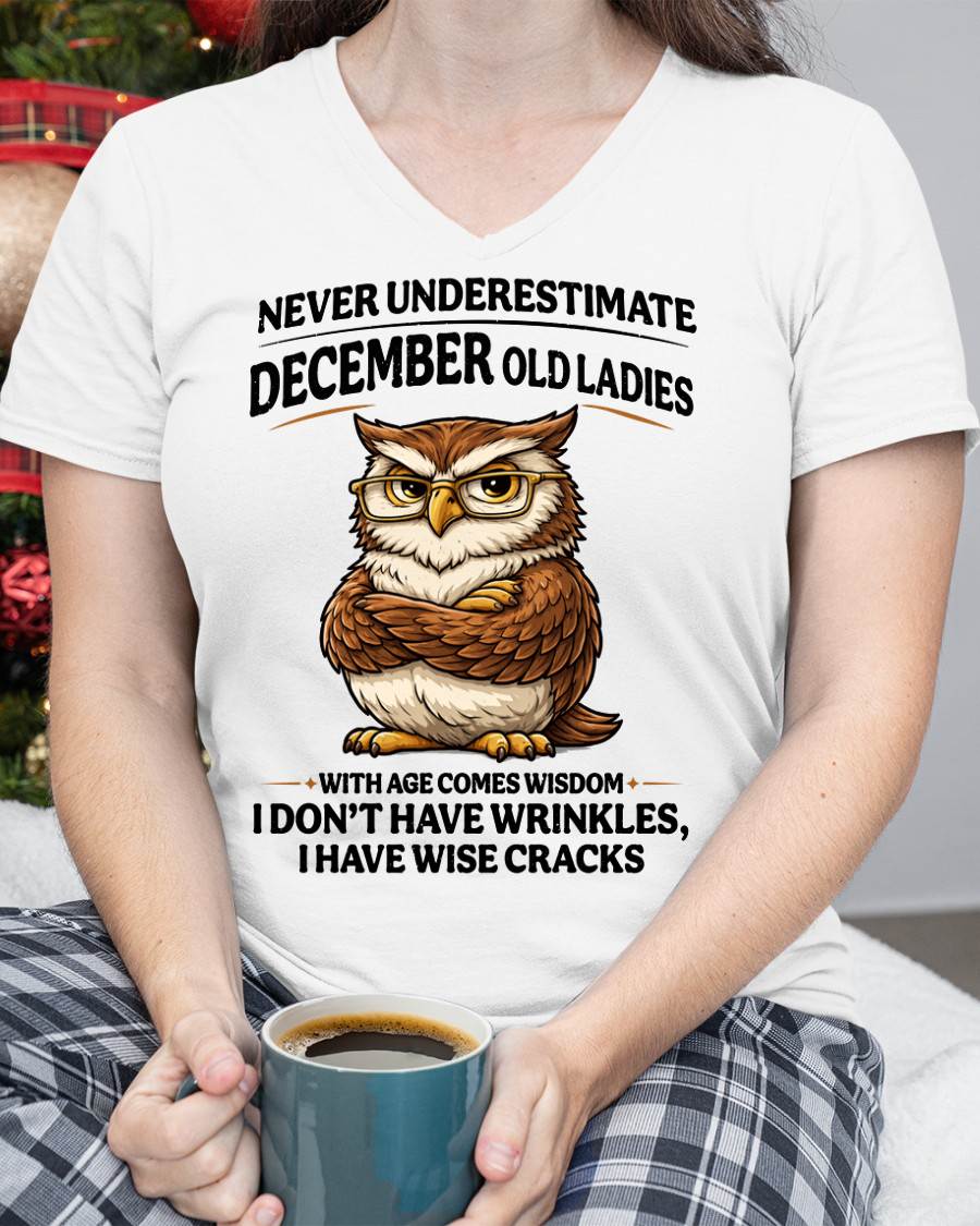 DECEMBER SHIRT, With age comes wisdom - FMA LUNA12 (SKU2604-101-12)