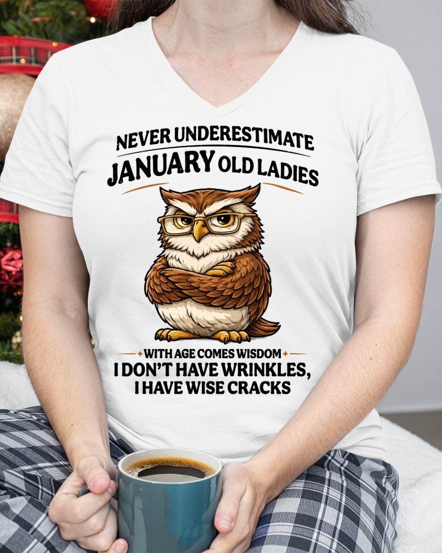 JANUARY SHIRT, With age comes wisdom - FMA LUNA01 (SKU2604-101-01)