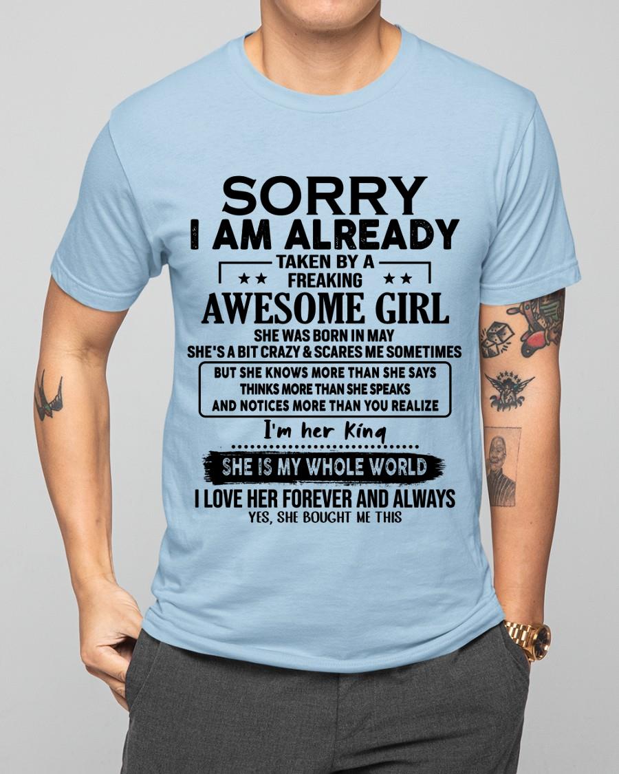 May - Awesome Girl born in May - Special gift for your boyfriend - From Wife LUNA05 (SKU.AT16)
