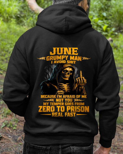 JUNE - GRUMPY MAN — I AVOID SHIT BECAUSE I'M AFRAID OF MY TEMPER - SHIRT FOR MEN - LUNA06 (SKU2609-368-06)