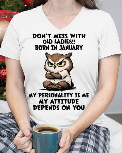 JANUARY SHIRT, MY ATTITUDE DEPENDS ON YOU - FMA LUNA01 (SKU2604-58-01)