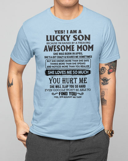 April - Awesome Mom - Perfect Gift For Your Son From Mom - LUNA04 (SKU-LKW-04)