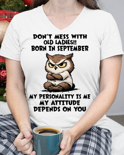 SEPTEMBER SHIRT, MY ATTITUDE DEPENDS ON YOU - FMA LUNA09 (SKU2604-58-09)