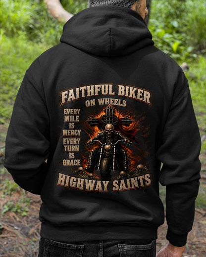 FAITHFUL BIKER RIDE WITH GOD SAVED BY GRACE - SHIRT FOR MEN - LUNA00 (SKU2608-318)