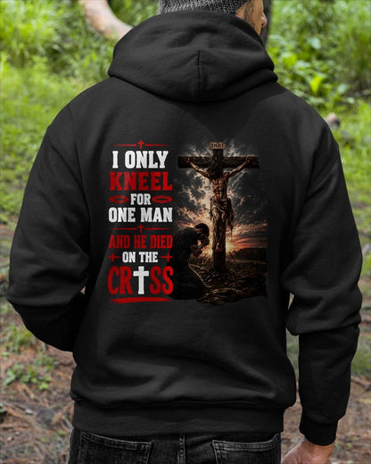 I ONLY  KNEEL FOR  ONE MAN AND HE DIED ON THE CROSS CHRIST - SHIRT FOR MEN - LUNA00 (SKU2608-102)