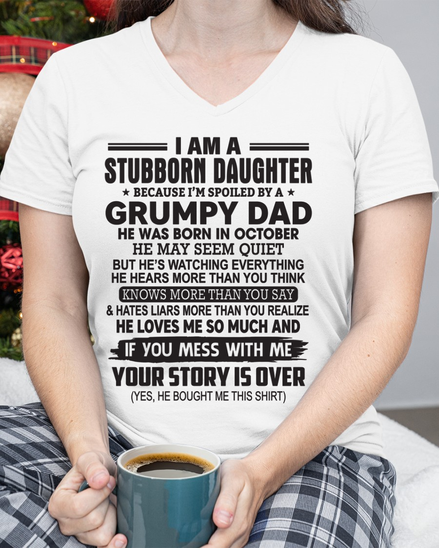 OCTOBER - I'M A STUBBORN DAUGHTER - FROM DAD TO DAUGHTER - LUNA10 (SKU26T-01-52-10)