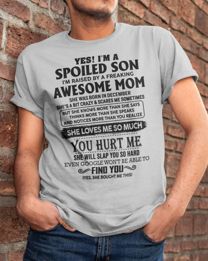 December - Awesome Mom - Perfect gift for your son from Mom - LUNA12 (SKU-SPW-12)