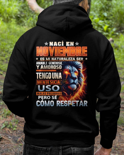NOVIEMBRE - MENTE SUCIA PERO SÉ RESPETAR - REGALO DE CUMPLEAÑOS PARA HOMBRES - LUNA11sp (SKU10-68-11)