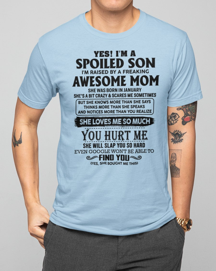 January - Awesome Mom - Perfect Gift For Your Son From Mom - LUNA01 (SKU-SPW-01)