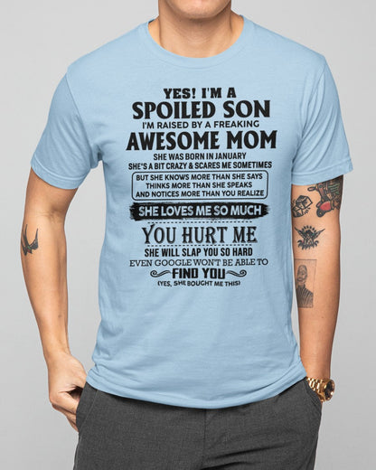 January - Awesome Mom - Perfect Gift For Your Son From Mom - LUNA01 (SKU-SPW-01)