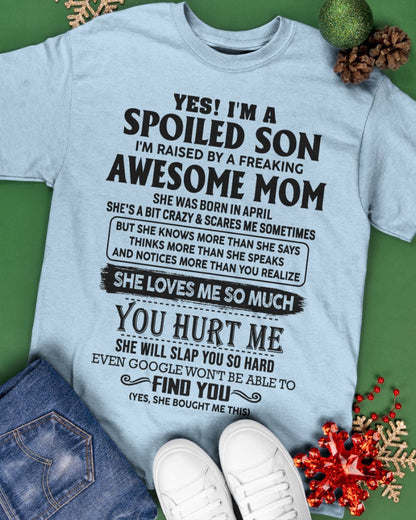April - Awesome Mom - Perfect Gift For Son From Mom - LUNA04 (SKU-SPW-04)