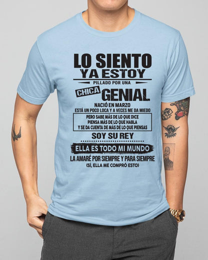 Marzo Chica Genial - Regalo especial para tu novio - T03 (SKU05-95-03)