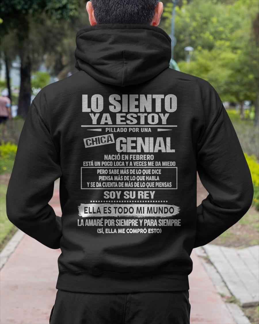 Febrero Chica genial - Regalo especial para novio - Black - T02 (SKU05-80-02)
