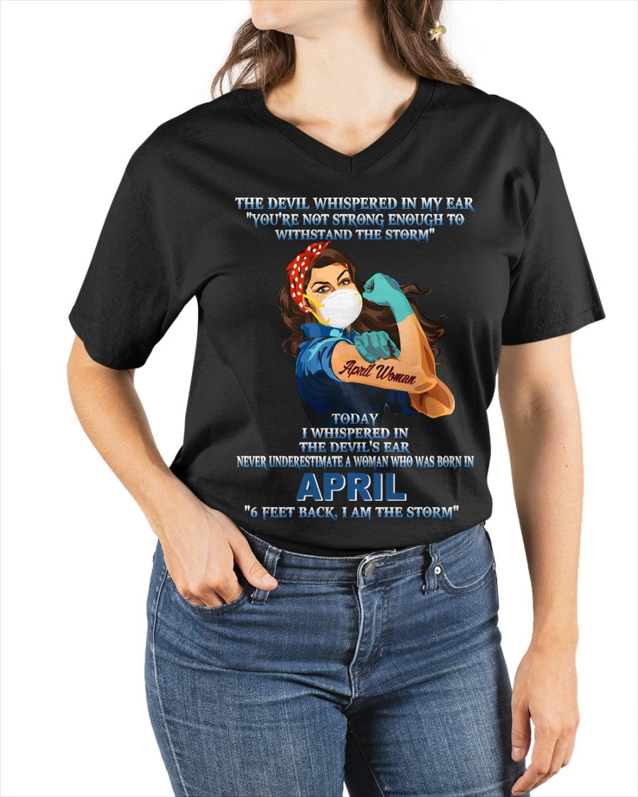 Never Underestimate A Woman Born In April – April Woman “I Am The Storm” - FMA / LUNA04 (SKU12-322-04)