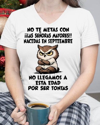 SEPTIEMBRE SHIRT, NO TE METAS CON MUJERES MAYORES - FMA LUNA09 (SKU2604-163-09)