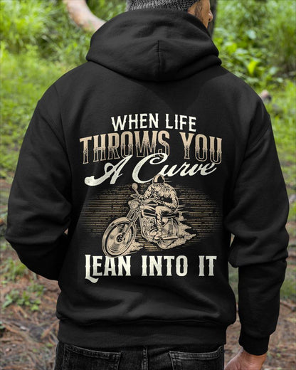 When Life Throws You A Curve Lean Into It - Biker Motorcycle - SHIRT FOR MEN - LUNA00 (SKU2607-DY-11)