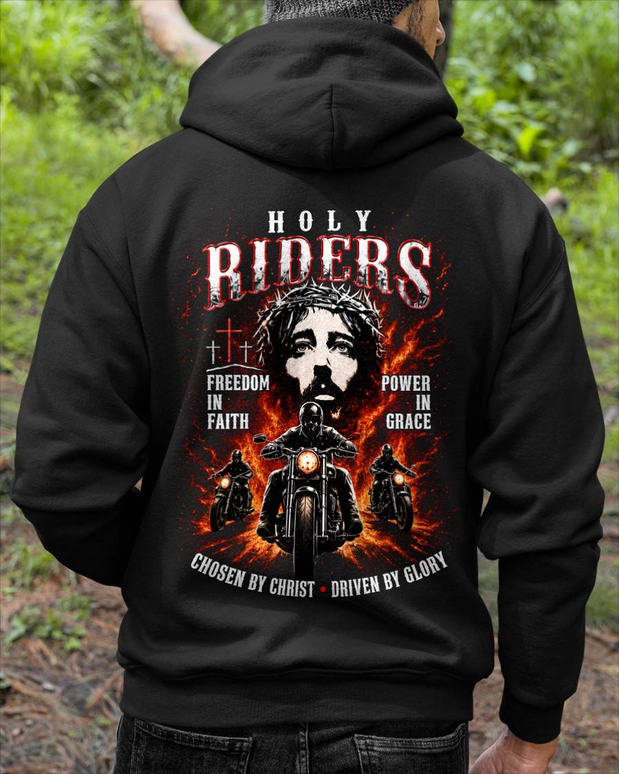 HOLY RIDERS FAITH & GRACE CHOSEN BY CHRIST DRIVEN BY GLORY - SHIRT FOR MEN - LUNA00 (SKU2608-216)
