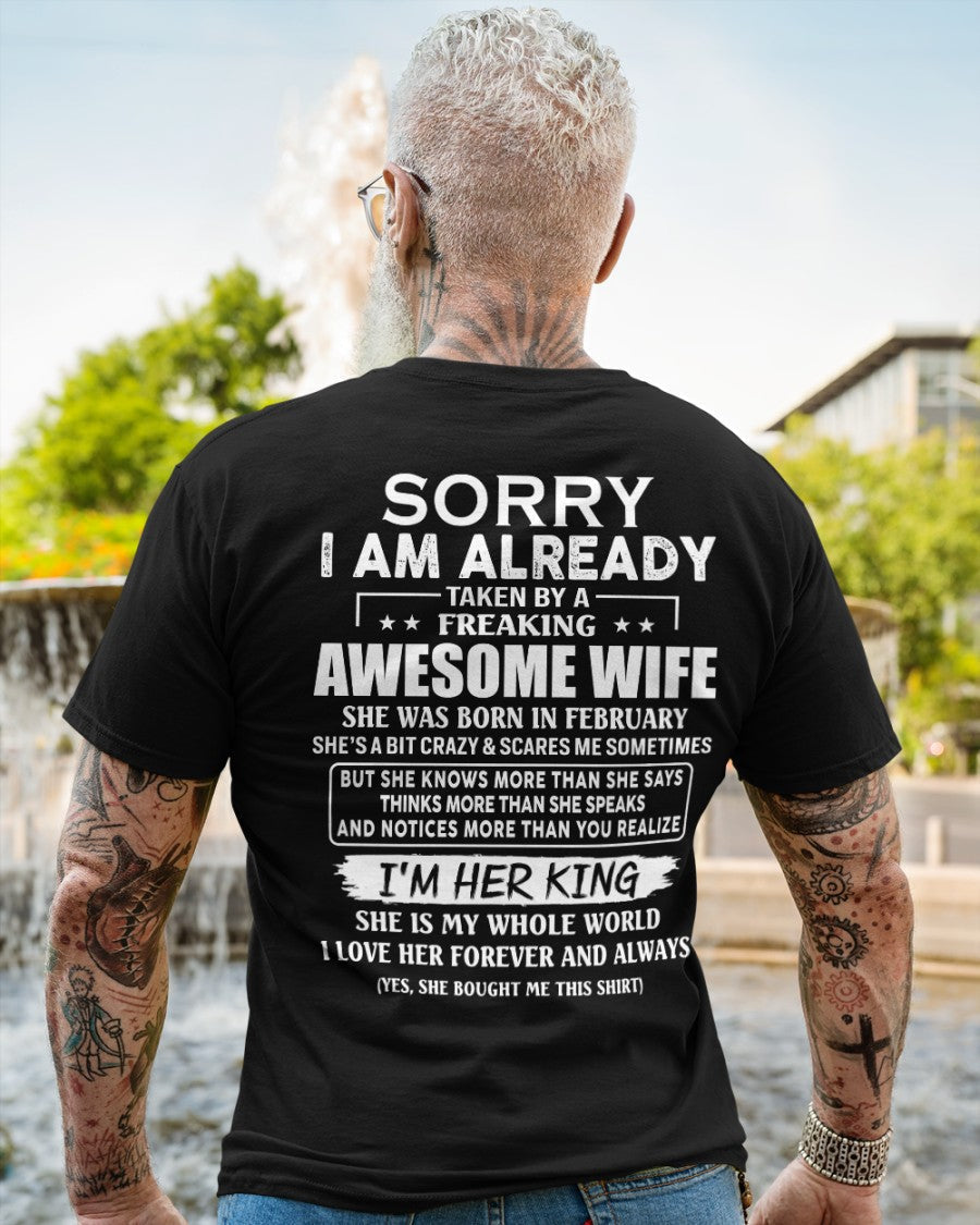 Awesome wife February - Perfect gift for husband from wife - LUNA02 (SKU68-79-02)