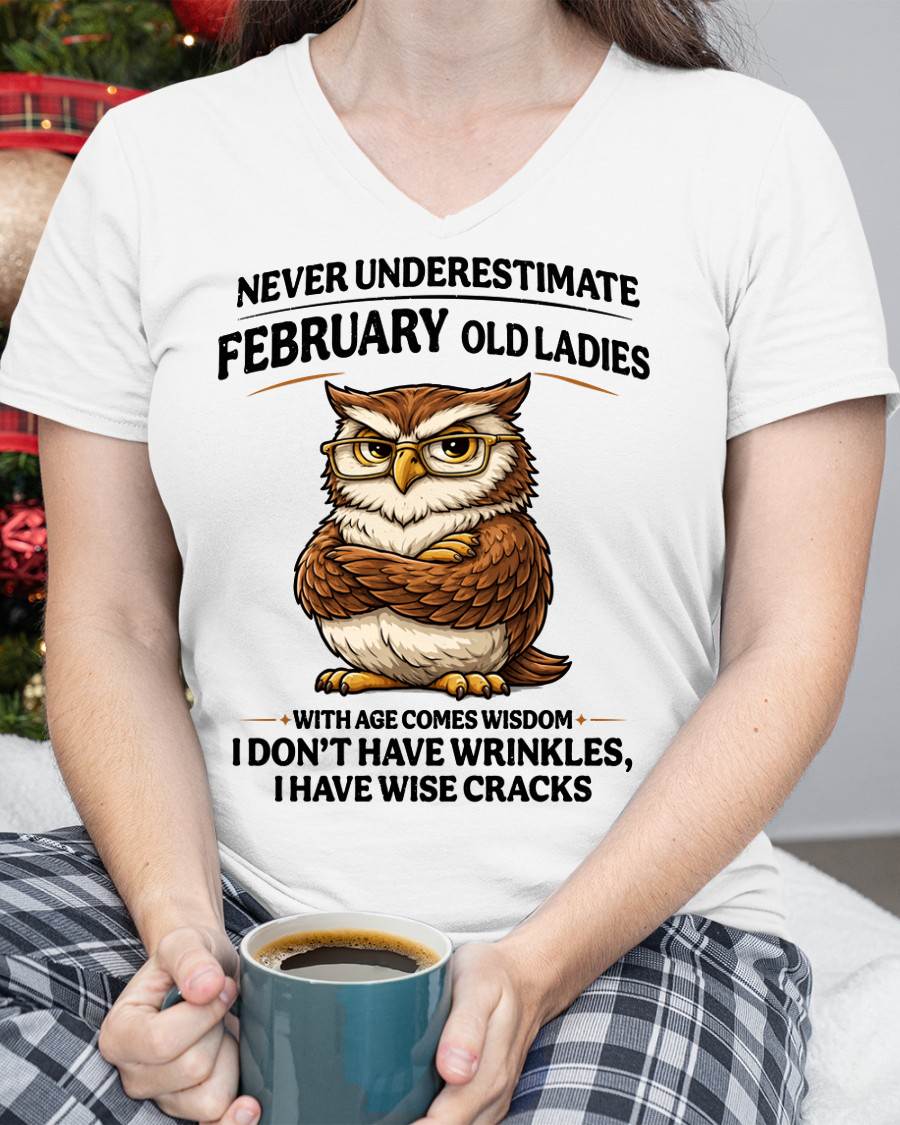 FEBRUARY SHIRT, With age comes wisdom - FMA LUNA02 (SKU2604-101-02)