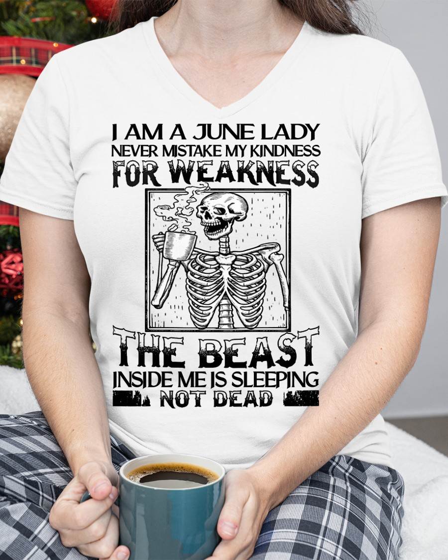 JUNE SHIRT, THE BEAST INSIDE ME IS SLEEPING NOT DEAD - FMA LUNA06 (SKU2604-158-06)