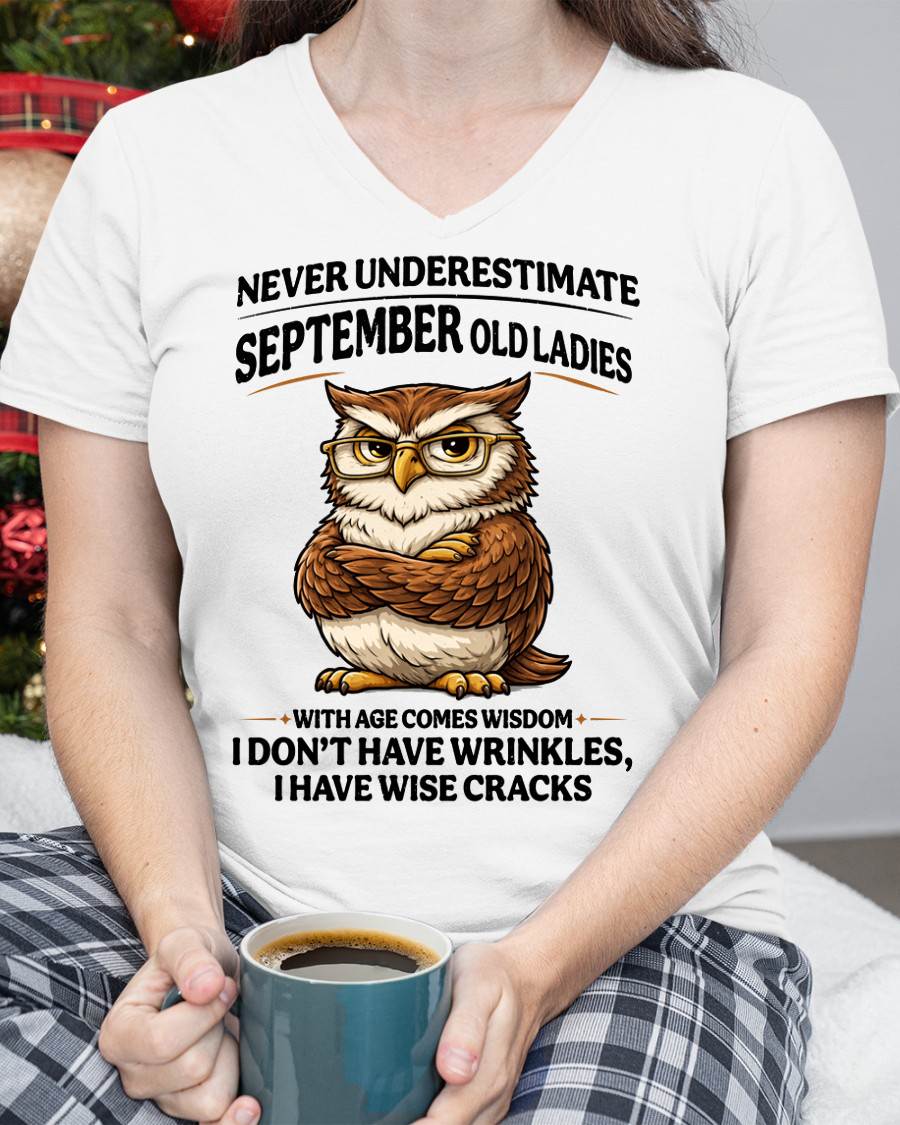 SEPTEMBER SHIRT, With age comes wisdom - FMA LUNA09 (SKU2604-101-09)