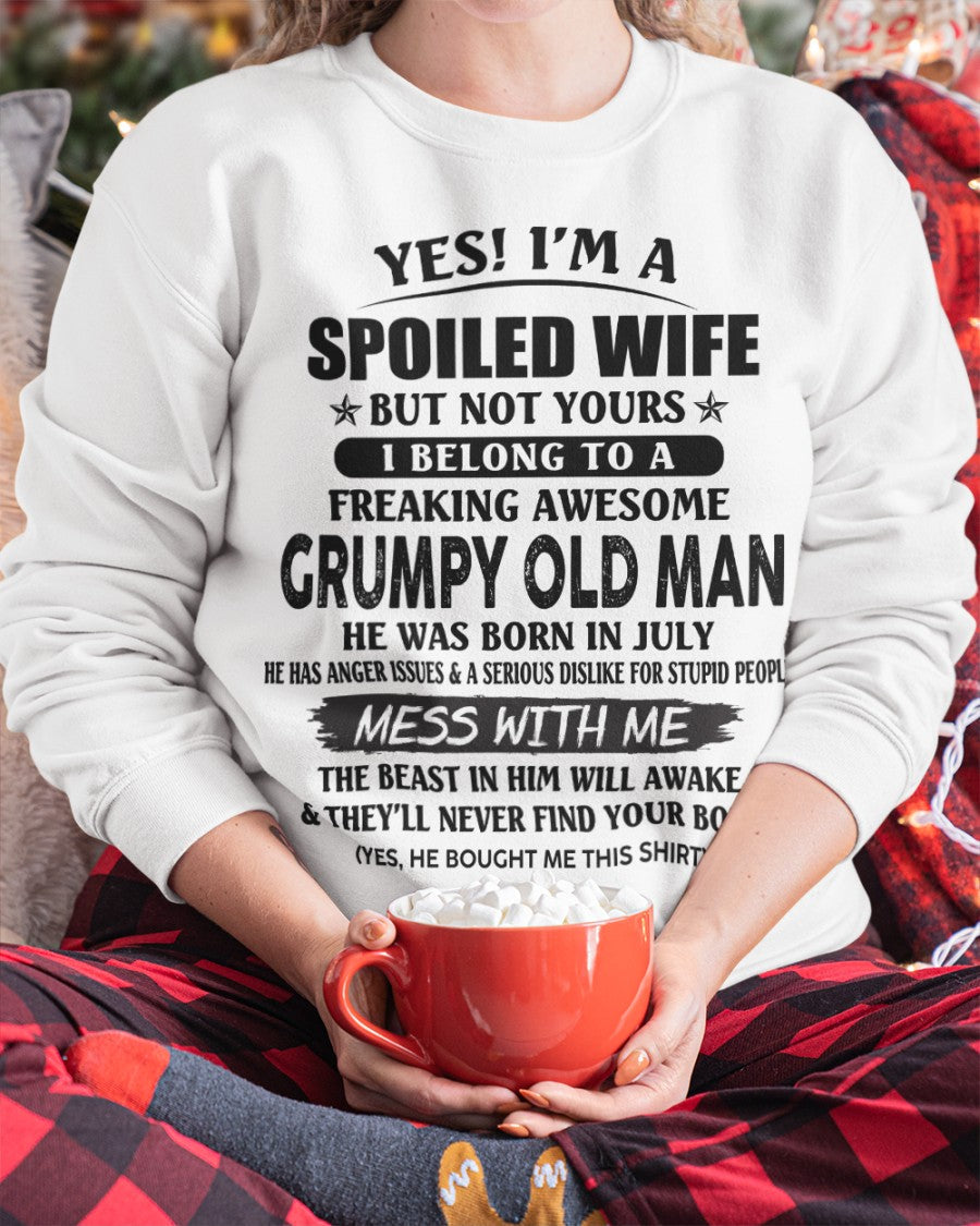 Grumpy Old Man July – Perfect gift for wife From Husband – LUNA07 (SKU08-63-07)