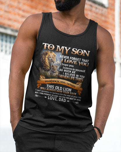 To My Son T-Shirt – Gift From Dad / Man - LUNA00 (SKU12-76)