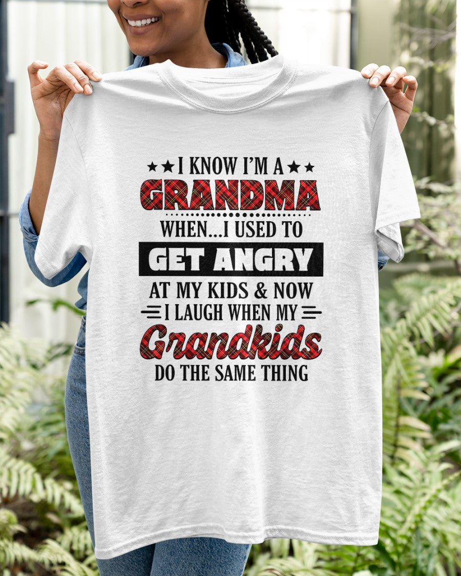 KNOW I'M A GRANDMA WHEN... I USED TO GET ANGRY AT MY KIDS & NOW I LAUGH WHEN MY GRANDKIDS DO THE SAME THING - from grandma LUNA00 (SKU07-111)
