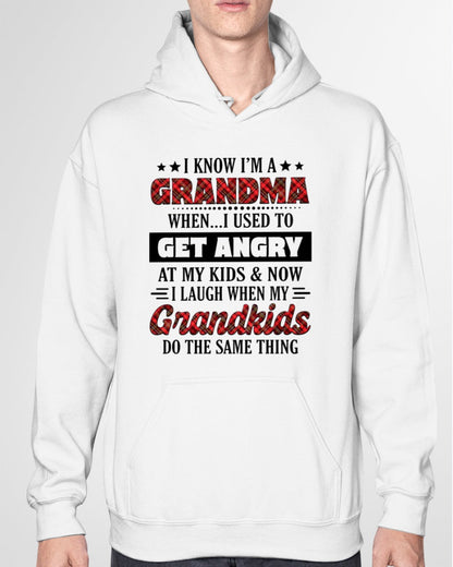 KNOW I'M A GRANDMA WHEN... I USED TO GET ANGRY AT MY KIDS & NOW I LAUGH WHEN MY GRANDKIDS DO THE SAME THING - from grandma LUNA00 (SKU07-111)