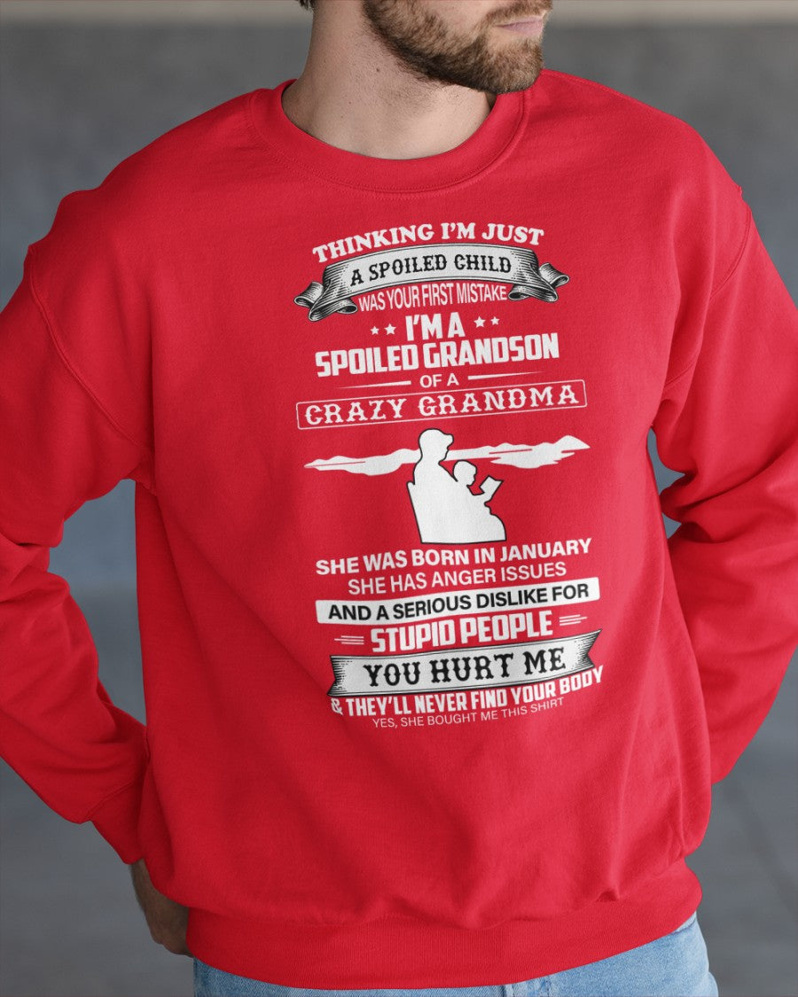 Spoiled by Grandma Shirt January Edition – From Grandma to Grandson NINA01 (SKU-GMS2-01)