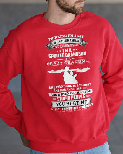 Spoiled by Grandma Shirt January Edition – From Grandma to Grandson NINA01 (SKU-GMS2-01)