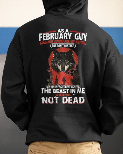 FEBRUARY - KIND AND LOVING ARE MY NATURE - BIRTHDAY T-SHIRT FOR MEN - EBIL02 (SKU26T-01-17-02)