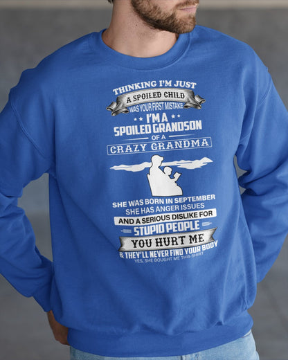 Spoiled by Grandma Shirt September Edition – From Grandma to Grandson NINA09 (SKU-GMS2-09)