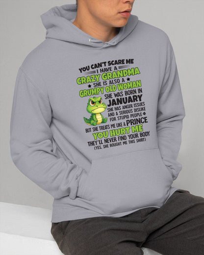 JANUARY - YOU CAN'T SCARE ME - FOR GRANDSON - GIFT FROM GRANDMA - NINA01 (SKU09-85-01)