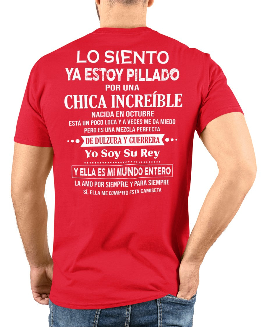 Octubre Chica Increíble - Regalo especial para tu novio - T10 (SKU04-112)