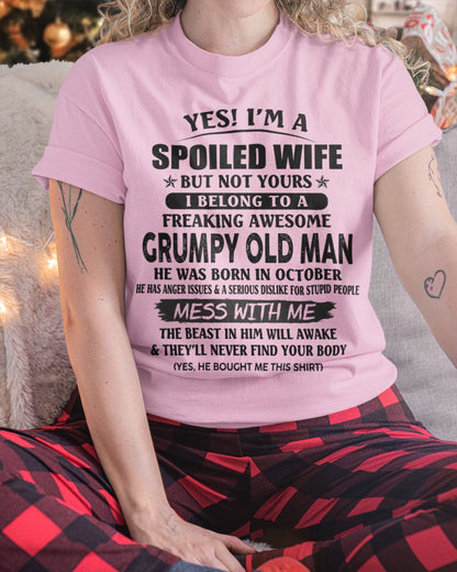 Grumpy Old Man October – Perfect gift for wife From Husband – LUNA10 (SKU08-63-10)