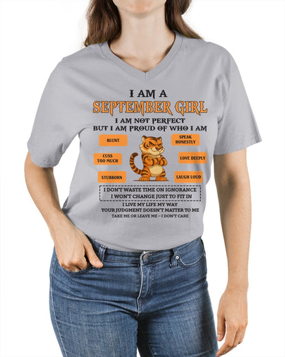 "I AM A SEPTEMBER GIRL" - Birthday Gift For September Girls - FMA LUNA09 (SKU26T-01-62-09)