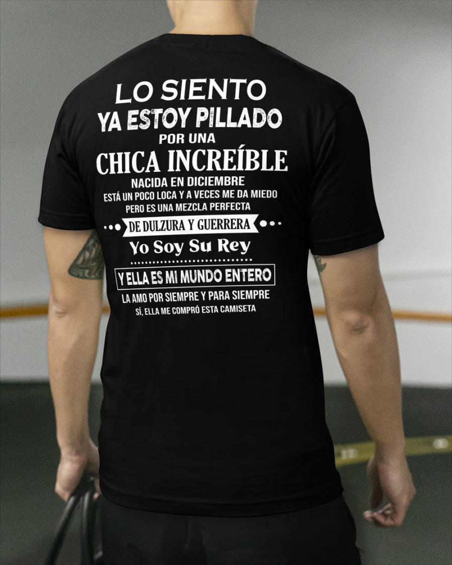 Diciembre Chica Increíble - Regalo especial para tu novio - T12 (SKU04-112)