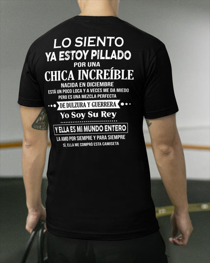 Diciembre Chica Increíble - Regalo especial para tu novio - T12 (SKU04-112)
