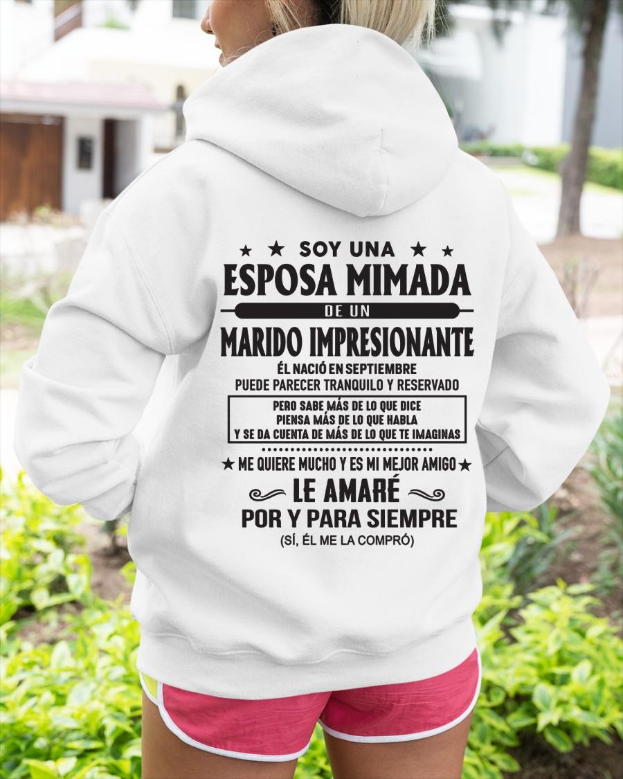 Septiembre - Soy una Esposa mimada de un Marido impresionante - Regalo especial para tu esposa - T09 (SKU05-101-09)