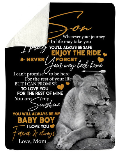 Special Gift For Your Son Blanket - From Mom