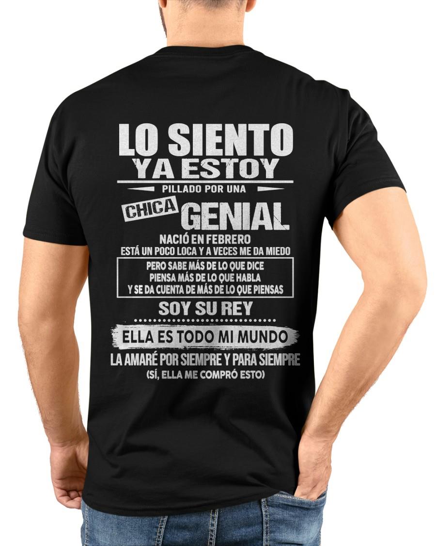 Febrero Chica genial - Regalo especial para novio - Black - T02 (SKU05-80-02)